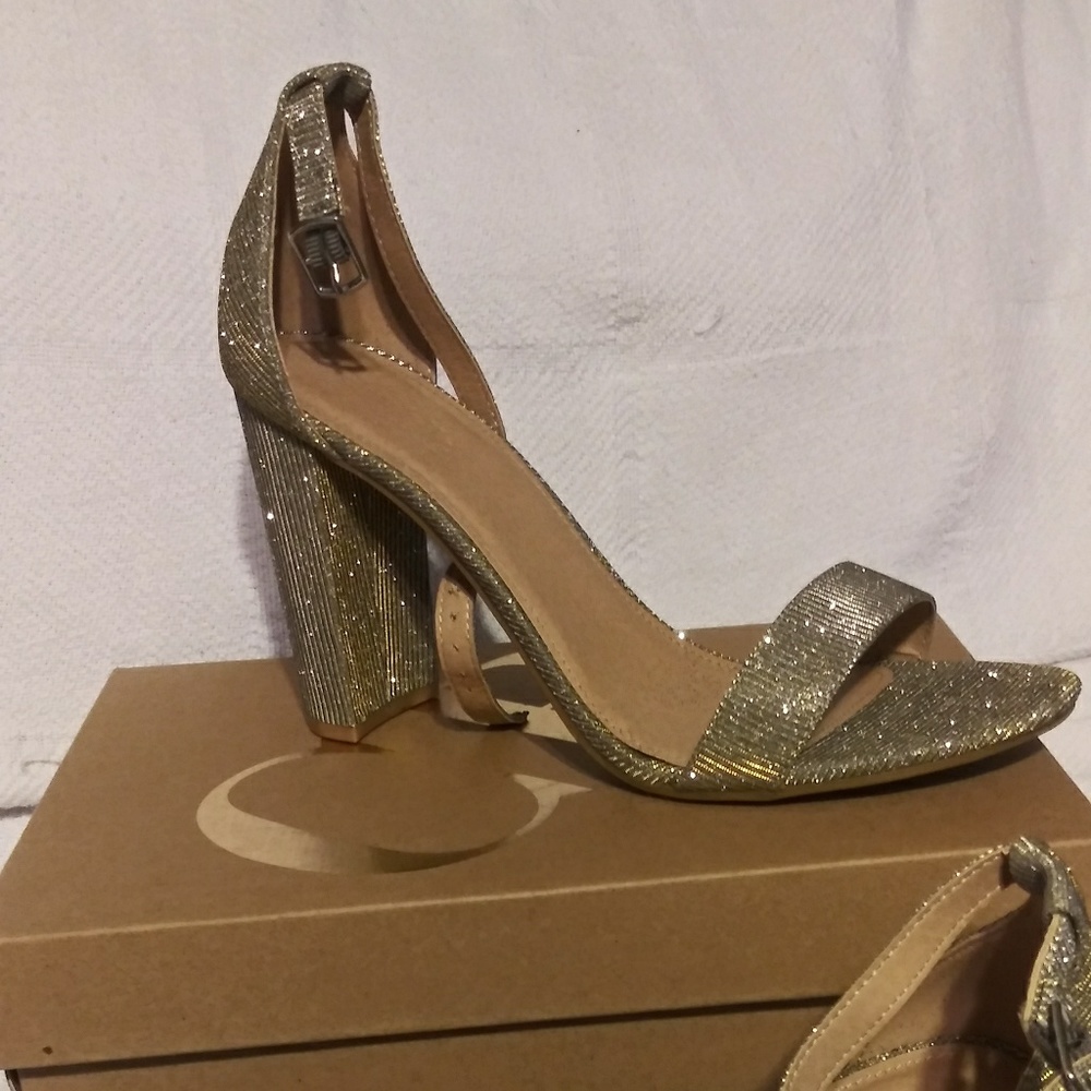 Charlotte Russe Silver and gold Heels